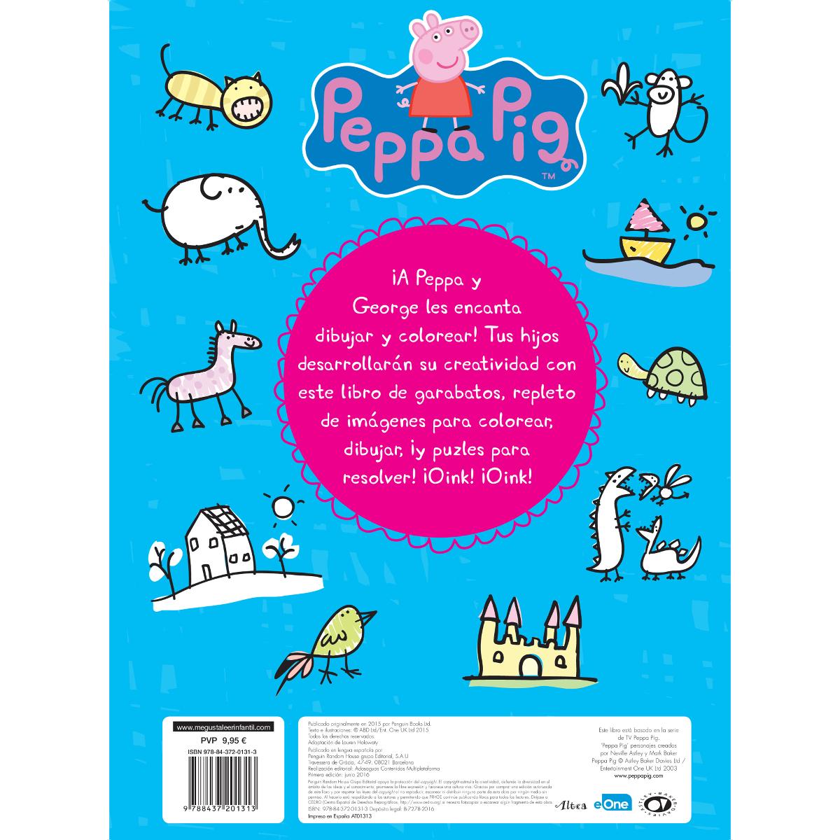 Peppa Pig. Cuaderno de actividades - Imagina y dibuja con Peppa: ¡Dibuja, garabatea y colorea con Peppa! (Capa mole) 2