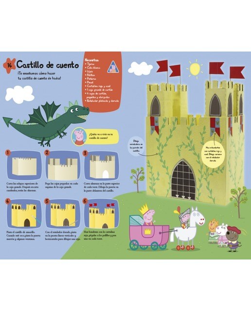 Peppa Pig. Cuaderno de actividades - 50 ideas para crear y jugar con Peppa (Capa dura) 6