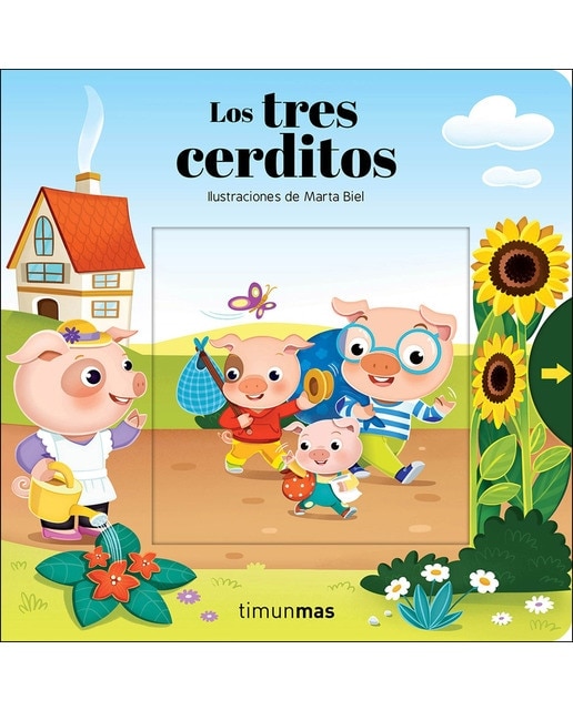 Los tres cerditos. Cuento con mecanismos: Ilustraciones de Marta Biel 1