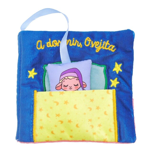 Cuentos para bebés - A dormir, Ovejita: Libro de tela suave para bebés entre 0 y 36 meses. Interactivo y con una oveja de juguete.