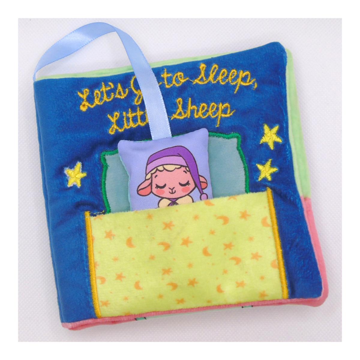 Books for Babies - Let's Go to Sleep, Little Sheep: Libro de tela suave en INGLÉS para bebés entre 0 y 36 meses. Interactivo y con una oveja de jugue 1