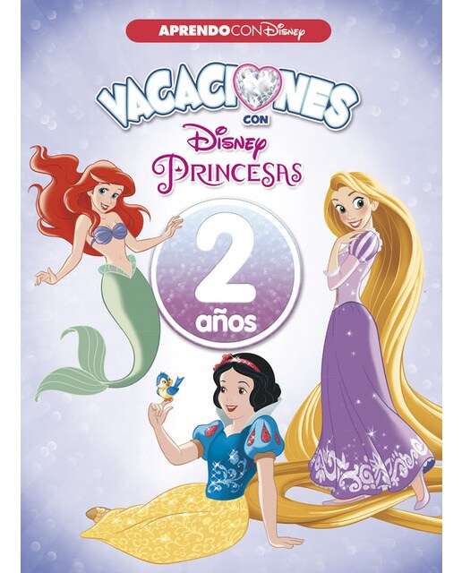 Vacaciones con las Princesas Disney (2 años) (Disney. Cuaderno de vacaciones) (Capa mole) 1