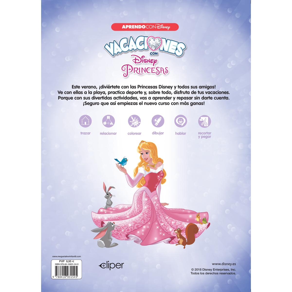 Vacaciones con las Princesas Disney (2 años) (Disney. Cuaderno de vacaciones) (Capa mole) 2
