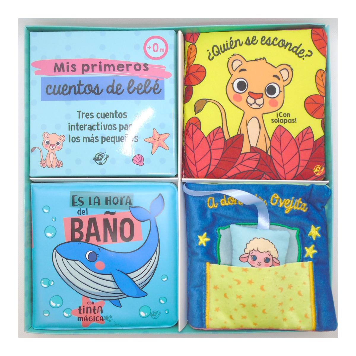 Imagem 0 de Mis primeros cuentos de bebé - Tres cuentos interactivos para los más pequeños: ¡Un libro de tela con solapas, un libro de tela con un juguete y un l