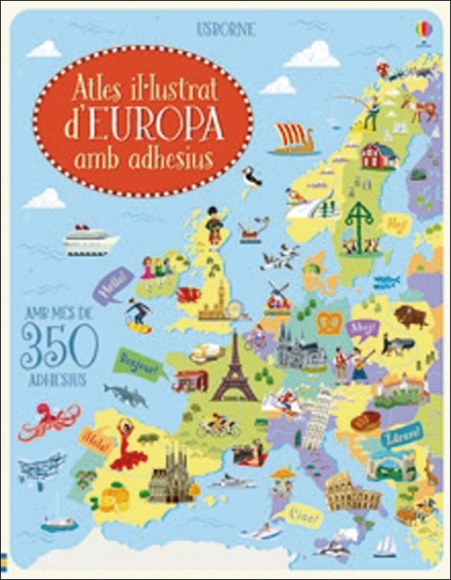 Atles il·lustrat d'Europa amb adhesius (Capa mole) 1