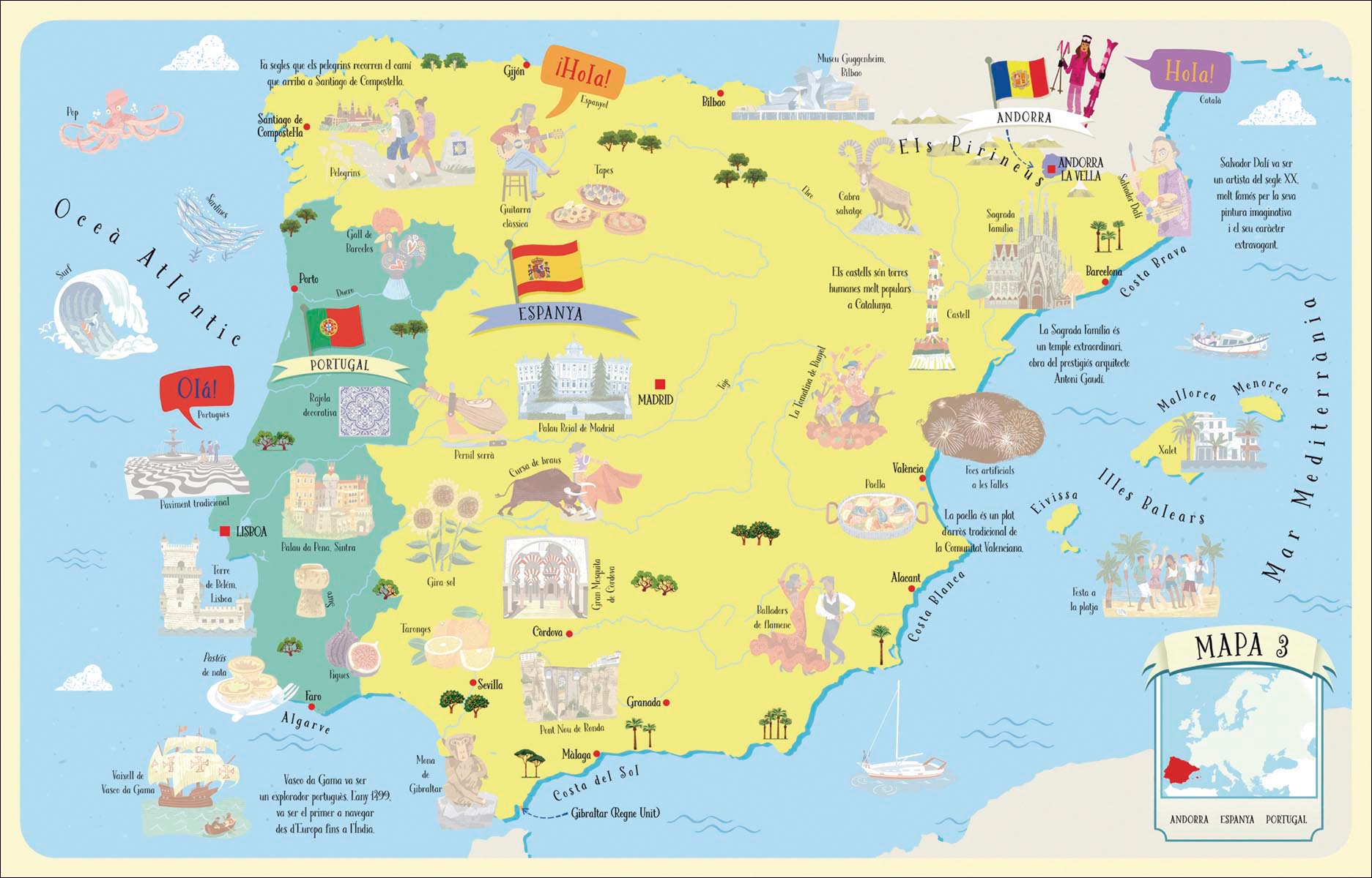 Atles il·lustrat d'Europa amb adhesius (Capa mole) 2