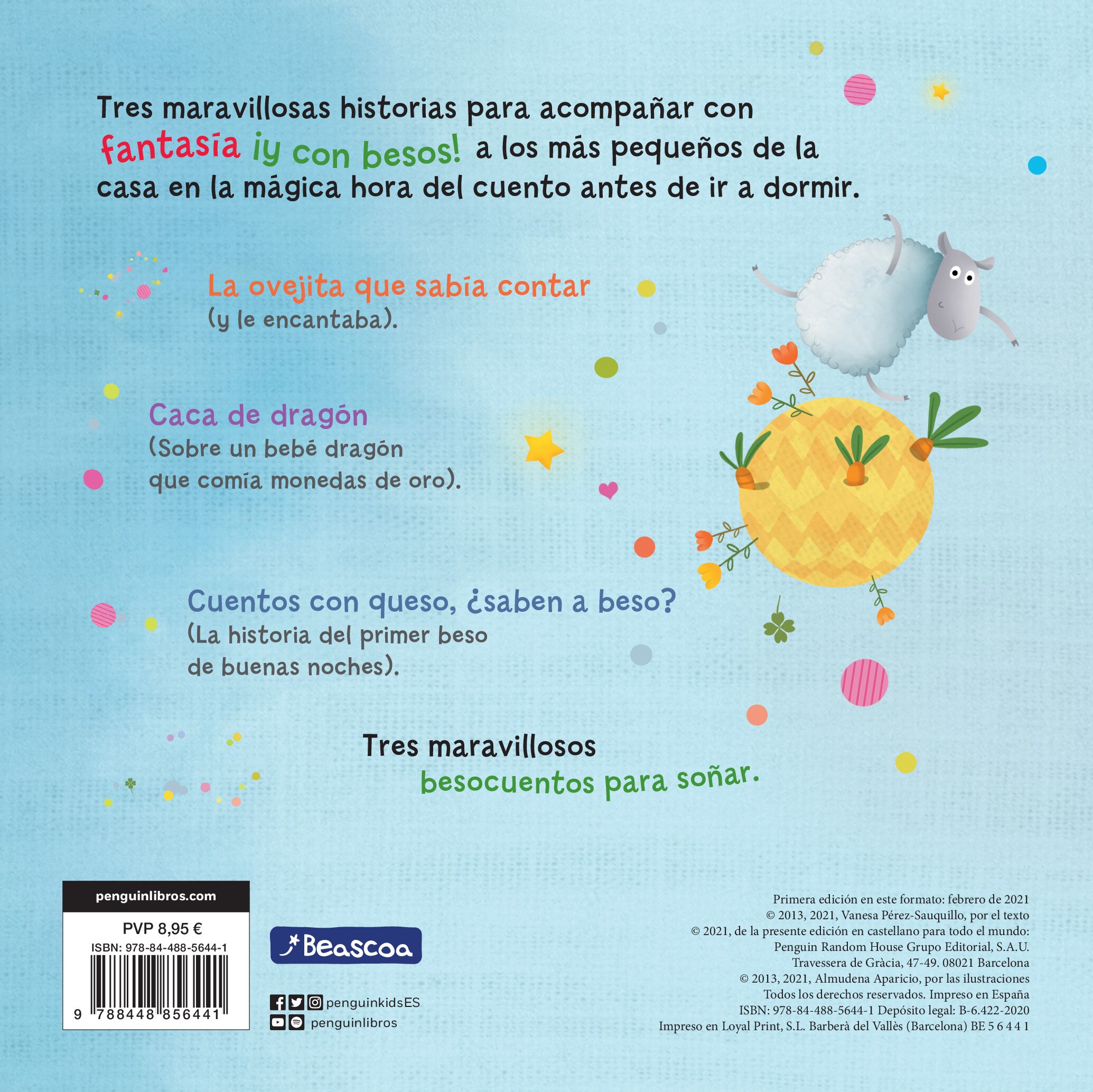 La ovejita que sabía contar y otros cuentos con beso para las buenas noches (Cuentos con beso. Libro de cartón) 2