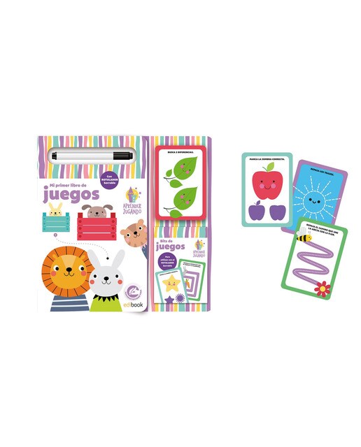 APRENDER JUGANDO LIBRO CARTÓN + BITS JUEGOS (Capa dura) 1