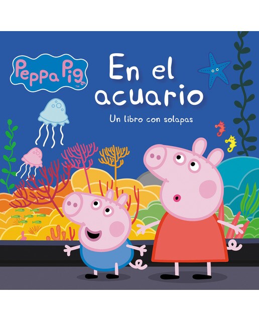 Peppa Pig. Libro de cartón con solapas - En el acuario: Un libro de cartón con solapas 1