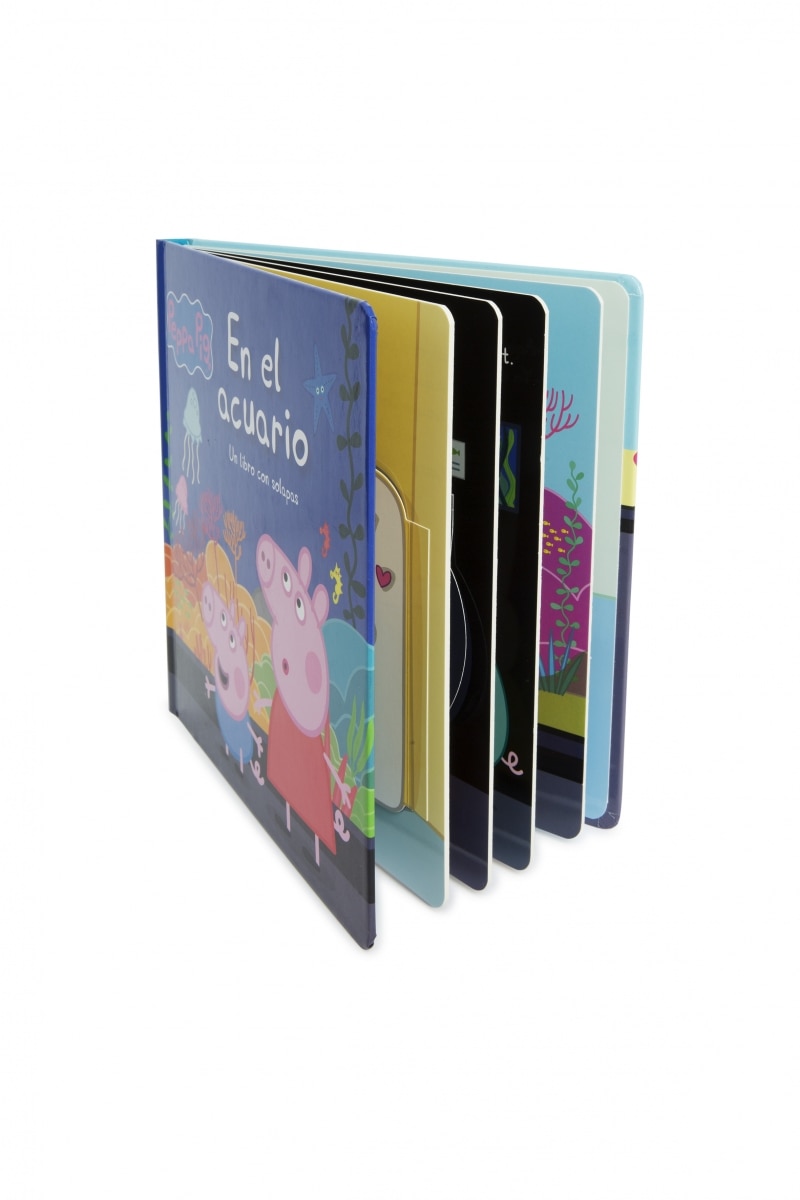Peppa Pig. Libro de cartón con solapas - En el acuario: Un libro de cartón con solapas 3
