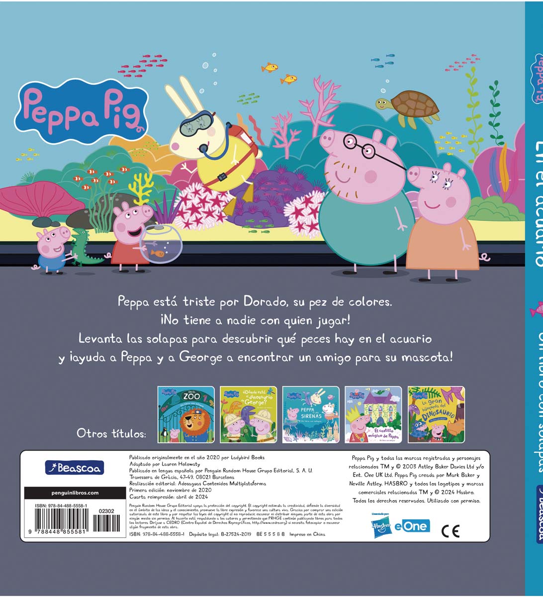 Peppa Pig. Libro de cartón con solapas - En el acuario: Un libro de cartón con solapas 10