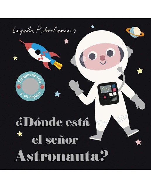 ¿Dónde está el señor Astronauta?: Solapas de tela y un espejo 1