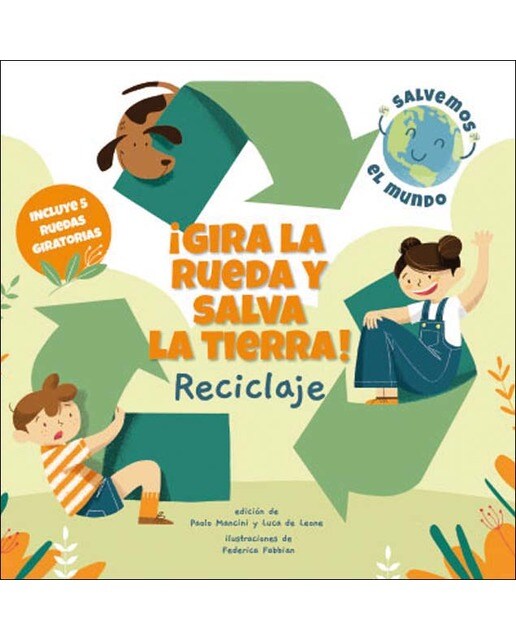¡GIRA LA RUEDA Y SALVA LA TIERRA RECICLAJE! VVKIDS (Capa dura) 1