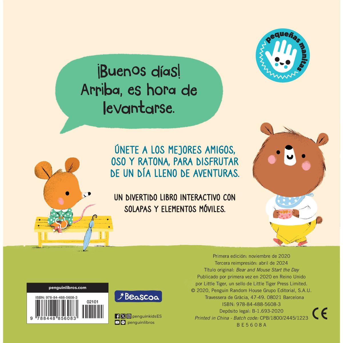 Oso y Ratona - ¡Buenos días!: Un libro de cartón con pestañas 2