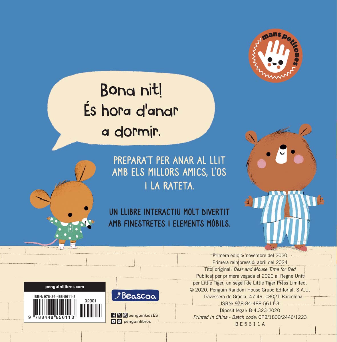 L'Ós i la Rateta - Bona nit!: Un llibre de cartró amb pestanyes 11