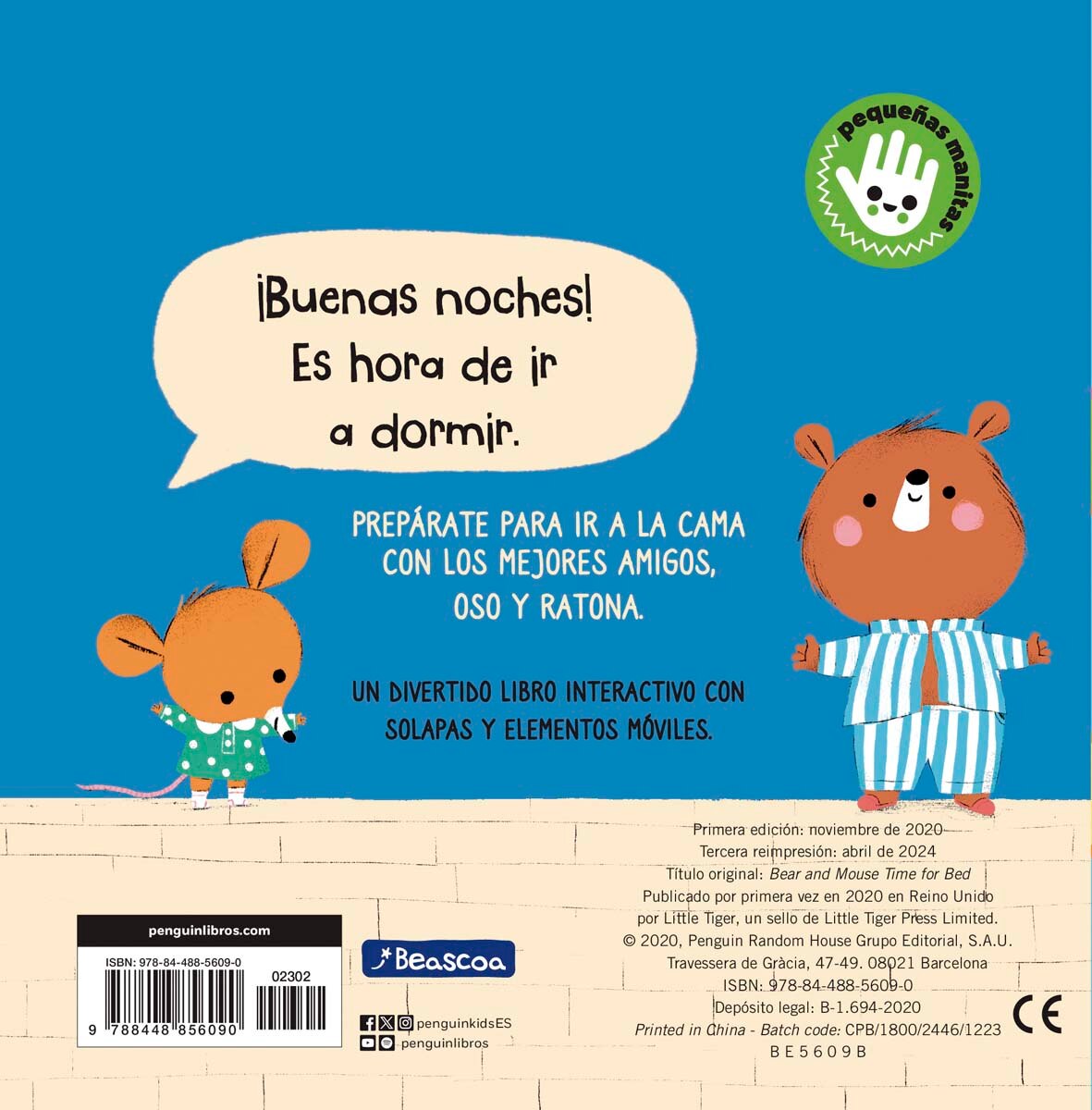 Oso y Ratona - ¡Buenas noches!: Un libro de cartón con pestañas 7