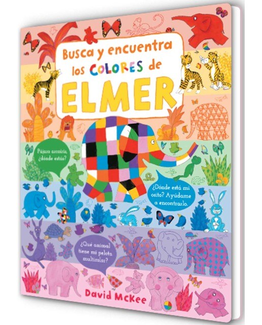 Imagem 0 de Elmer. Libro de cartón - Busca y encuentra los colores de Elmer