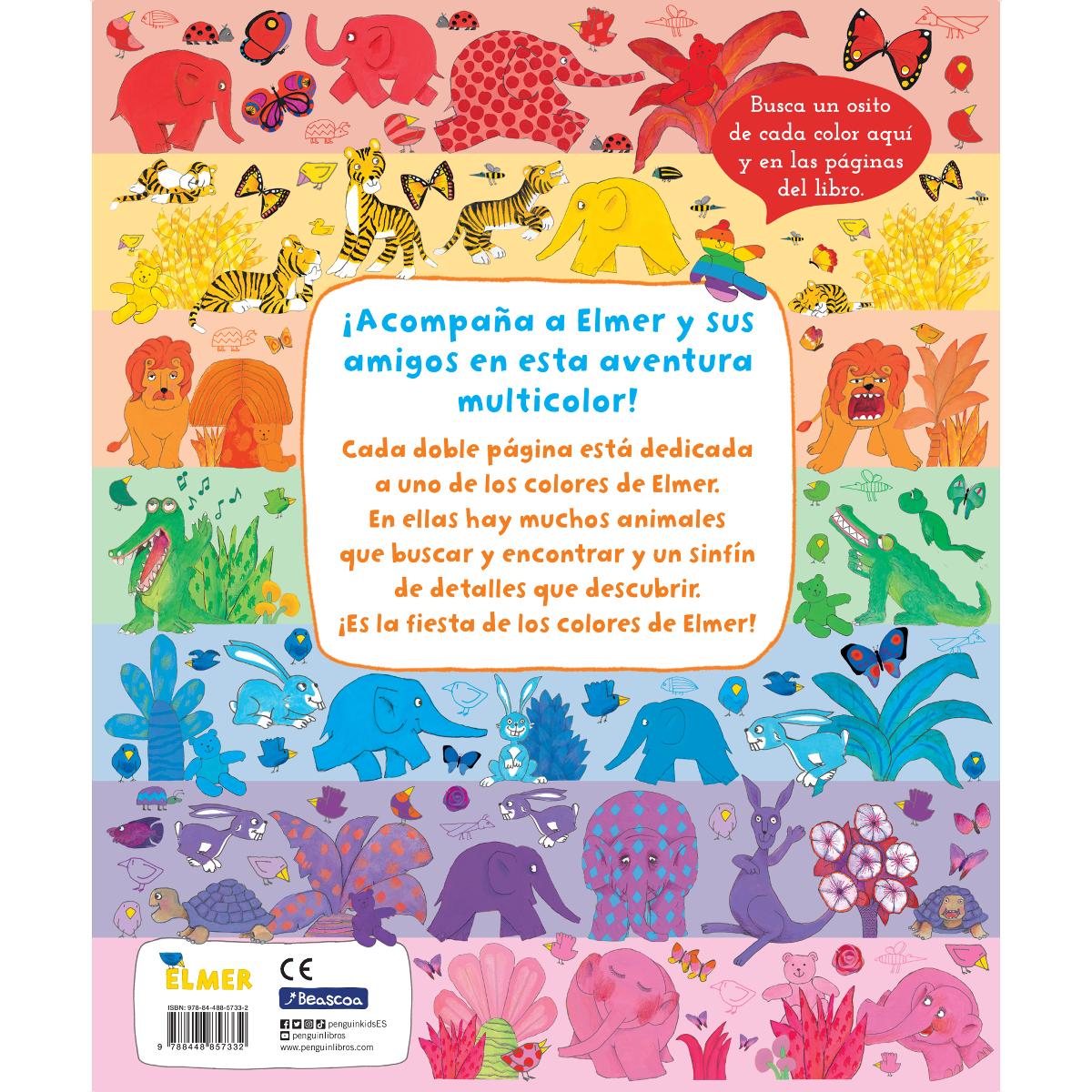 Elmer. Libro de cartón - Busca y encuentra los colores de Elmer 2