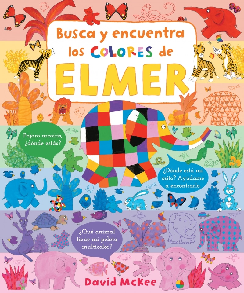 Elmer. Libro de cartón - Busca y encuentra los colores de Elmer 3