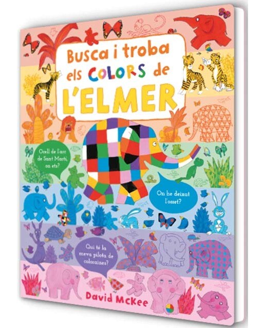 L'Elmer. Llibre de cartró - Busca i troba els colors de l'Elmer 1