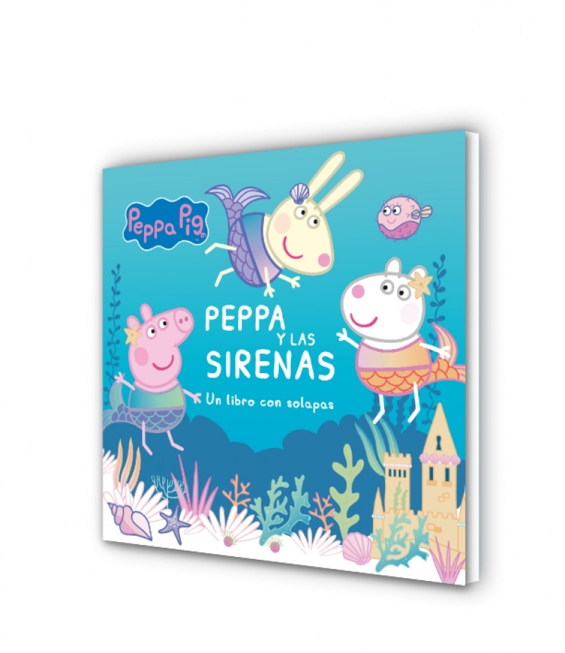 Peppa Pig. Libro de cartón con solapas - Peppa y las sirenas: Un libro de cartón con solapas 2