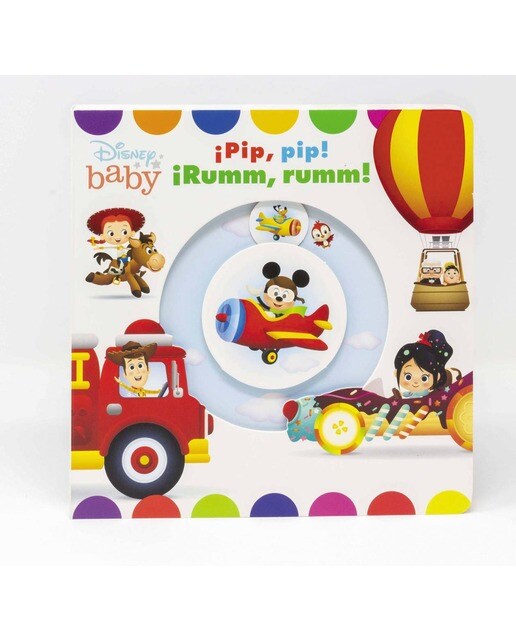 Disney Baby. ¡Pip, pip! ¡Rumm, rumm!: Libro de cartón con mecanismos 1