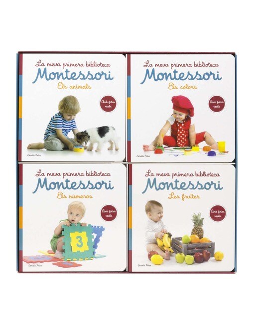 La meva primera biblioteca Montessori: Els colors · Les fruites · Els números · Els animals 1