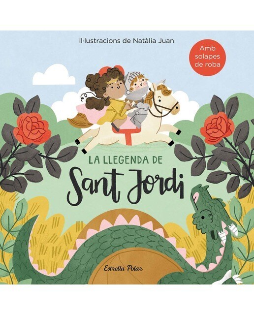 La llegenda de Sant Jordi amb solapes de roba