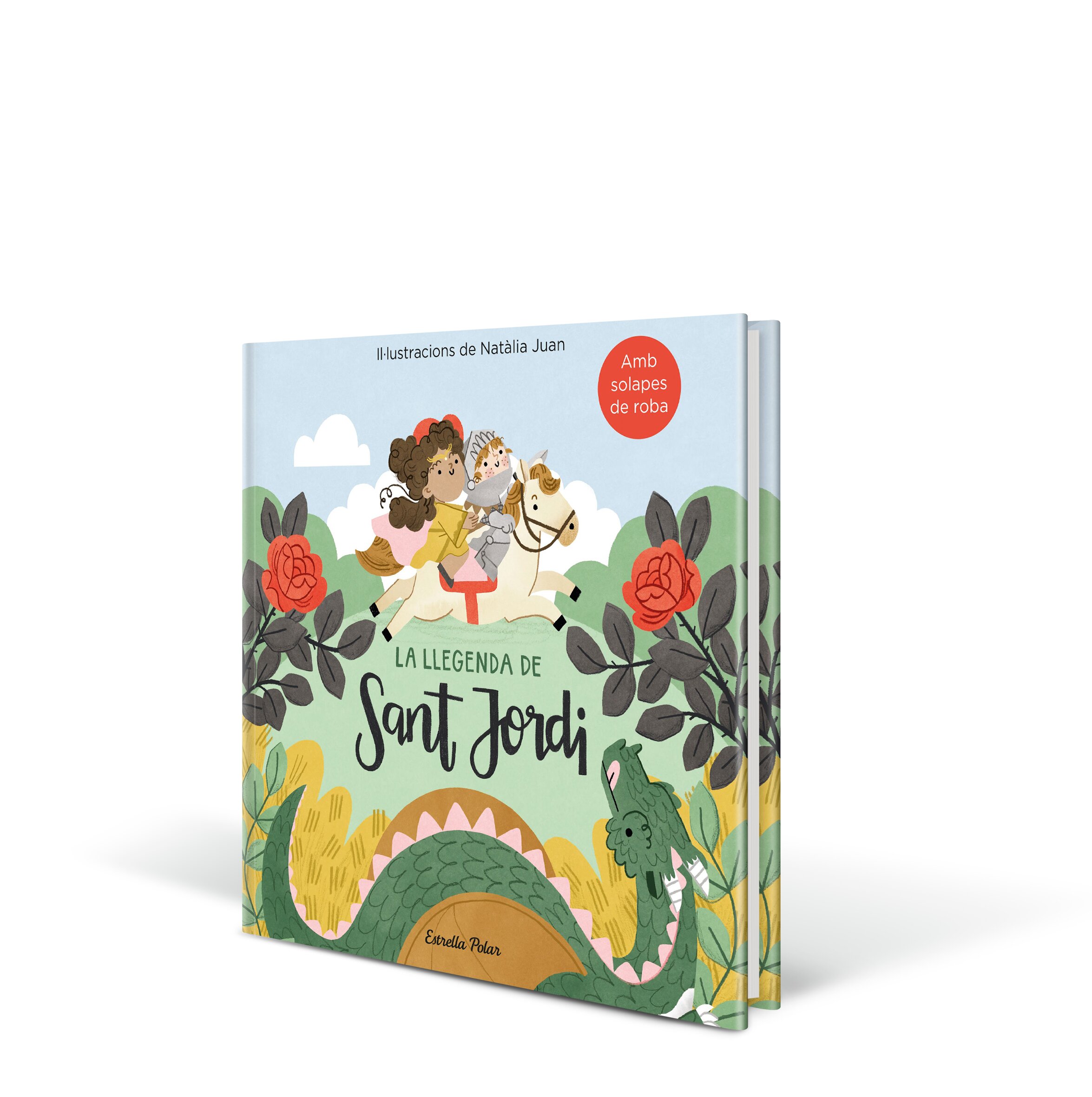 La llegenda de Sant Jordi amb solapes de roba 2