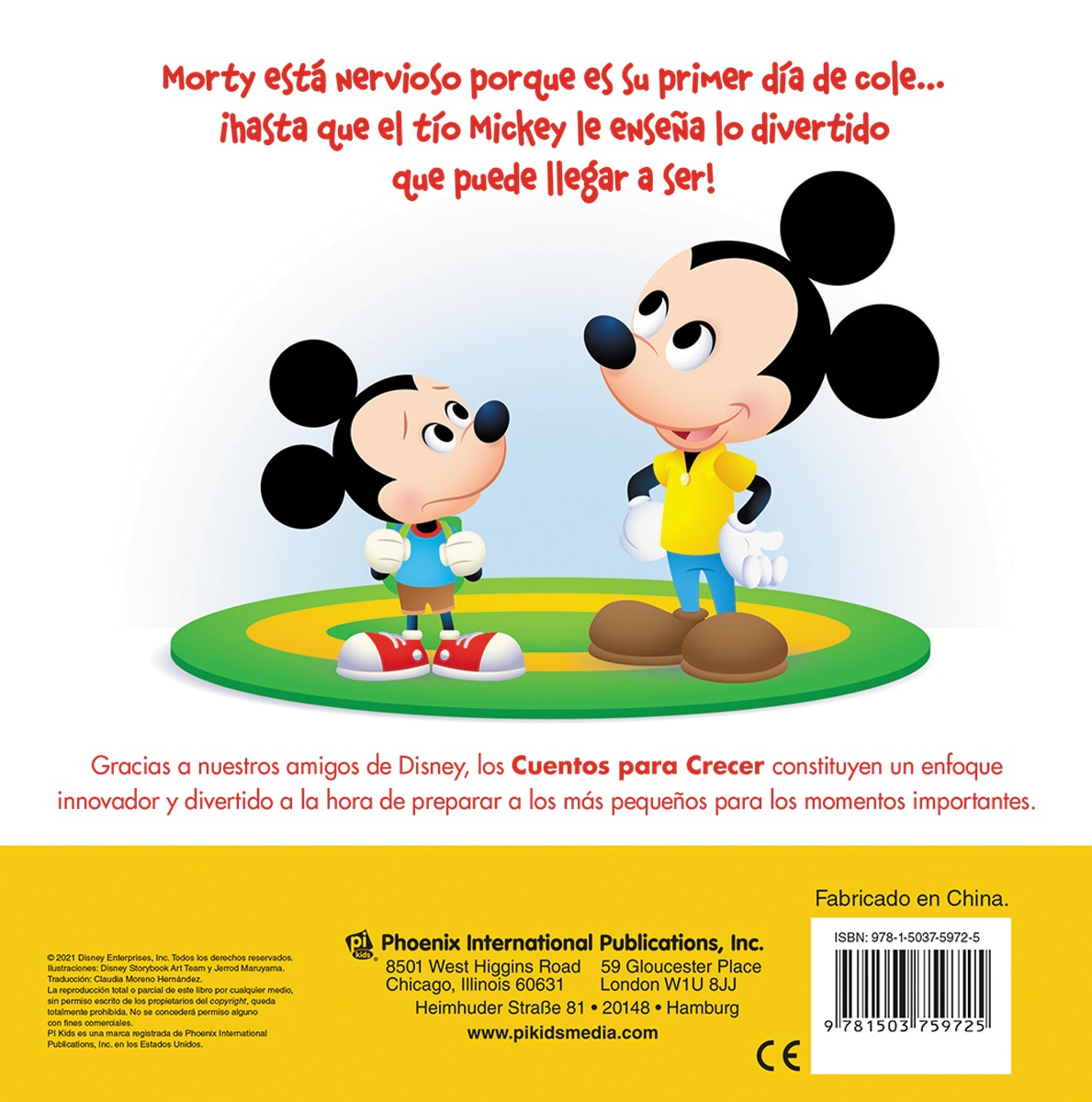 EL PRIMER DIA DE COLE. DISNEY CUENTOS PARA CRECER: ¡LEVANTA LAS SOLAPAS PARA DESCUBRIR UNA SORPRESA! (Capa dura) 2