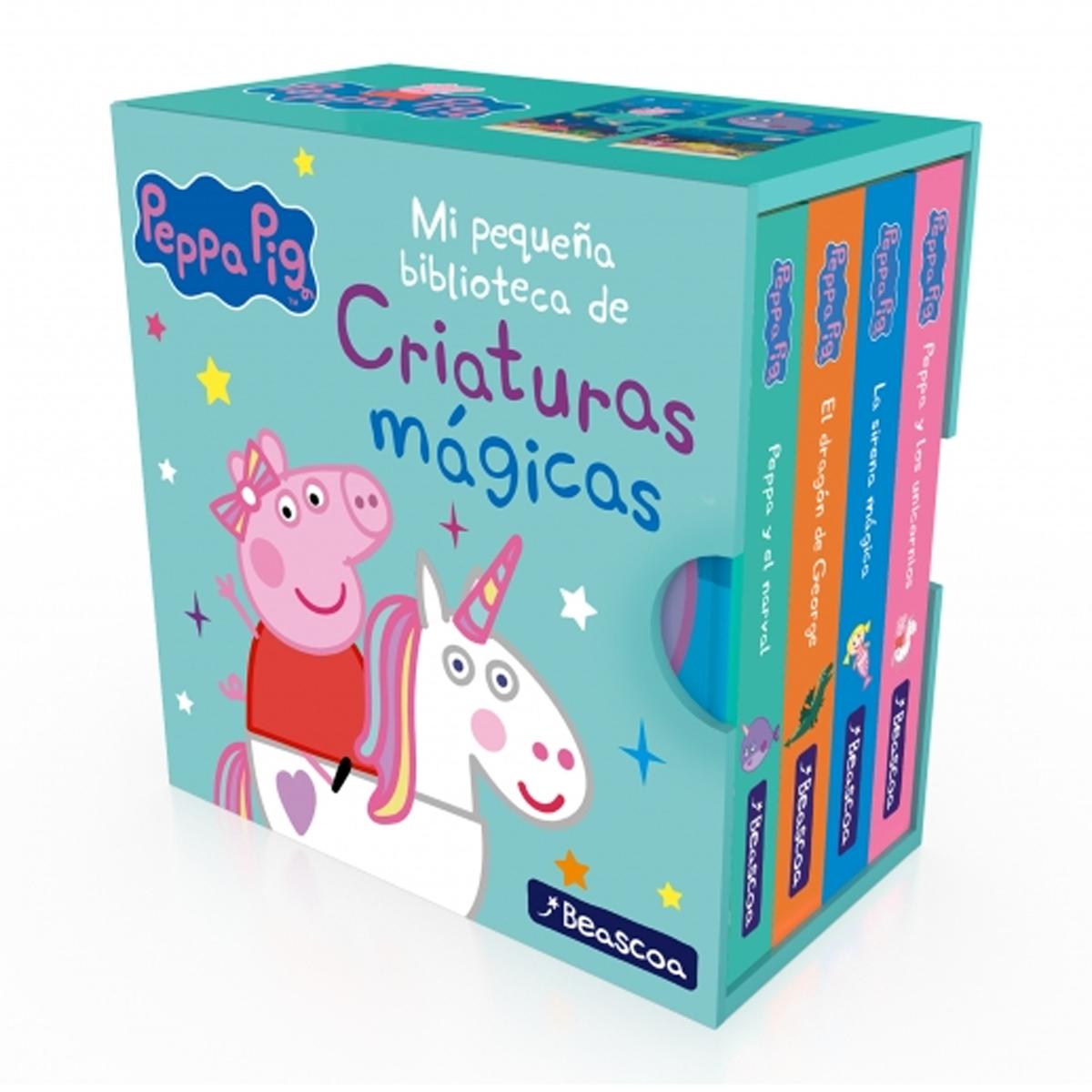 Imagem 0 de Peppa Pig. Libro juguete - Mi pequeña biblioteca de criaturas mágicas. Sirenas, unicornios, narvales y dragones: Peppa y los unicornios - La sirena m