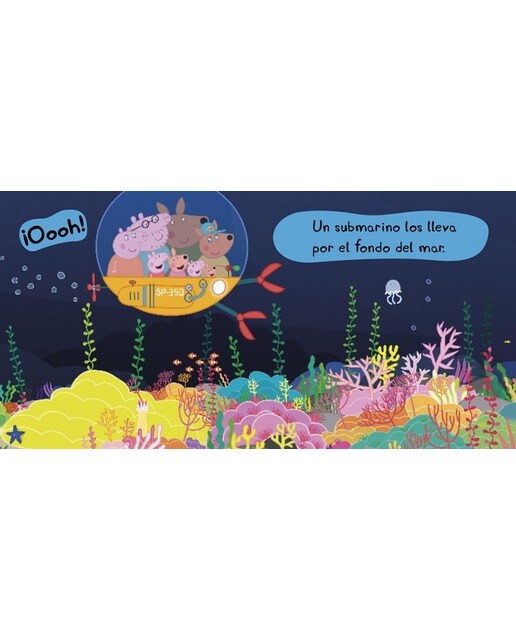 Peppa Pig. Libro juguete - Mi pequeña biblioteca de criaturas mágicas. Sirenas, unicornios, narvales y dragones: Peppa y los unicornios - La sirena m 3