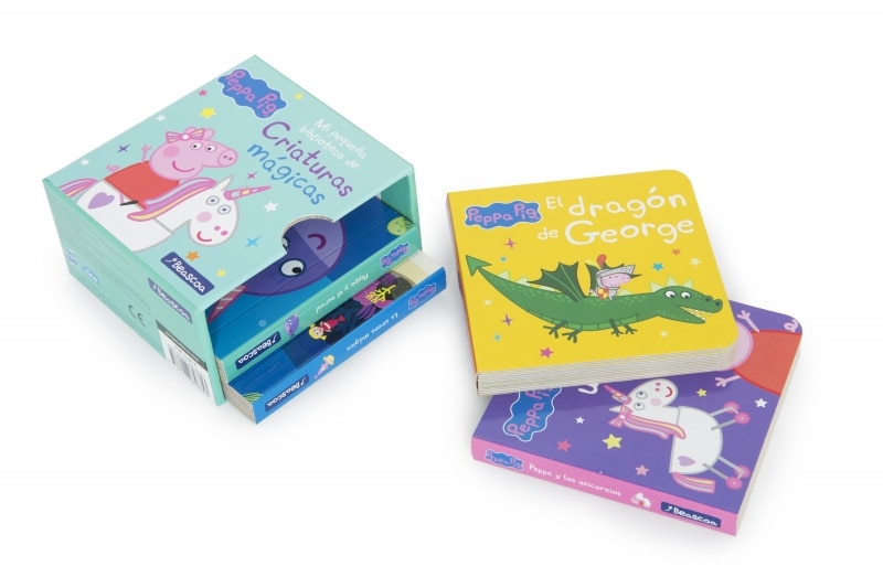 Peppa Pig. Libro juguete - Mi pequeña biblioteca de criaturas mágicas. Sirenas, unicornios, narvales y dragones: Peppa y los unicornios - La sirena m 16
