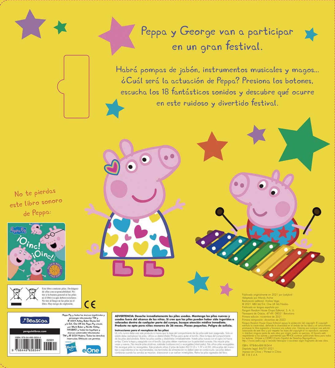 Peppa Pig. Libro con sonidos - Peppa Pig y el gran festival: ¡con 18 fantásticos sonidos! (Capa dura) 8