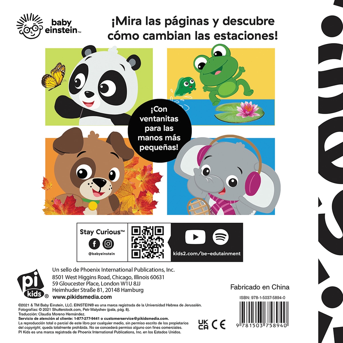 PAGINAS PARA DESCUBRIR. MIS PRIMERAS ESTACIONES. BABY EINSTEIN 2