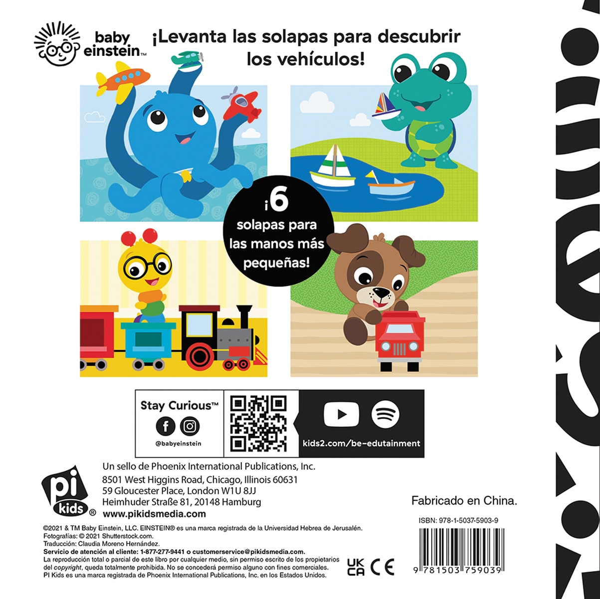 LEVANTA Y APRENDE. MIS PRIMEROS VEHÍCULOS. BABY EINSTEIN 2