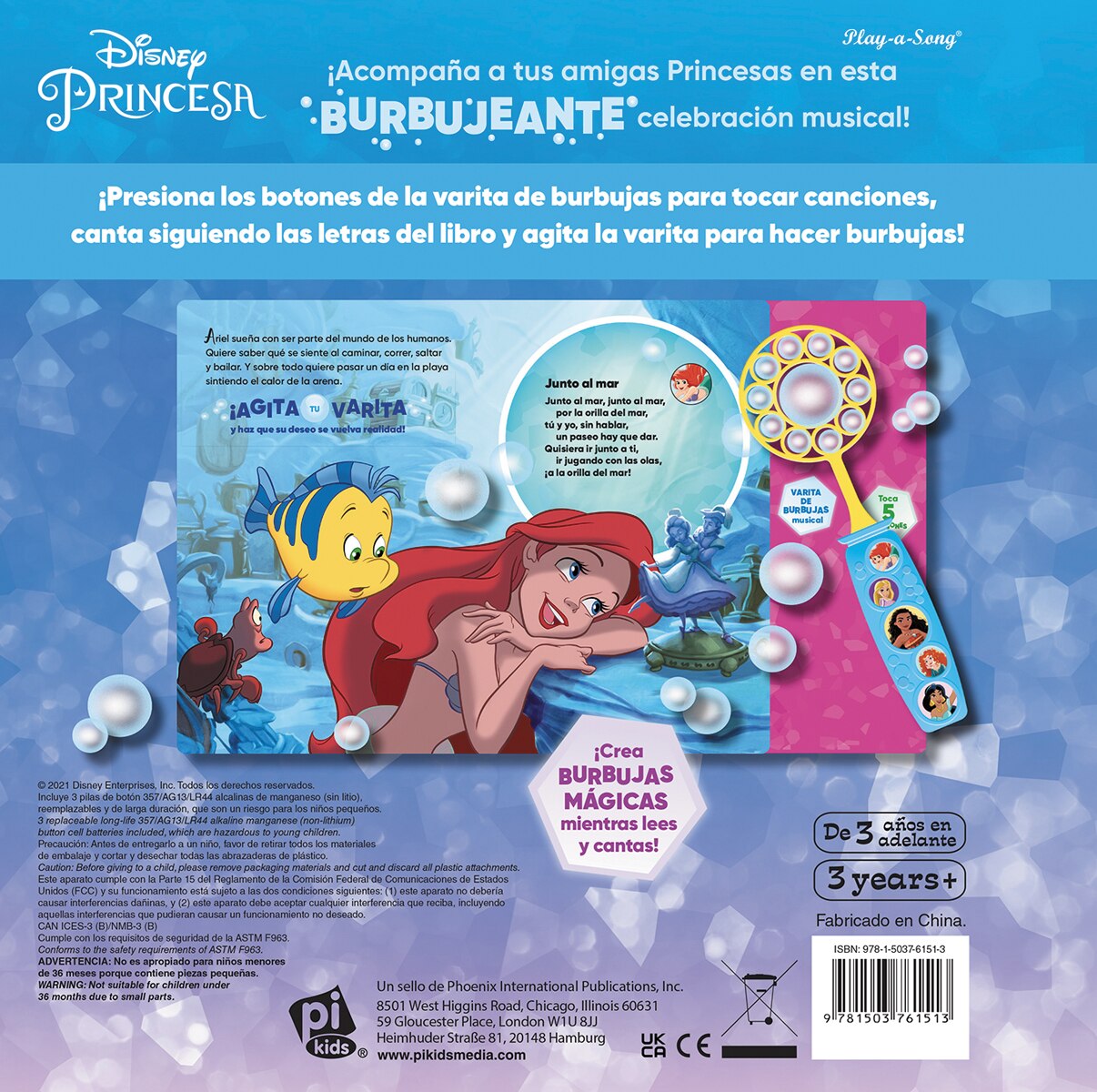 UN LIBRO DE CANCIONES CON VARITA DE BURBUJAS: CON UNA RECETA PARA UNA PÓCIMA DE BURBUJAS GENIAL (Capa dura) 2