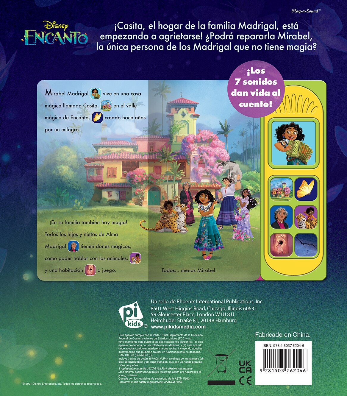 ENCANTO LIBRO MUSICAL 7 BOTONES (Capa dura) 3
