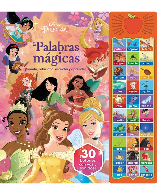 PALABRAS MÁGICAS DISNEY PRINCESAS 30 BOTONES CON SONIDO: 30 BOTONES CON VOZ Y SONIDO (Capa dura) 1