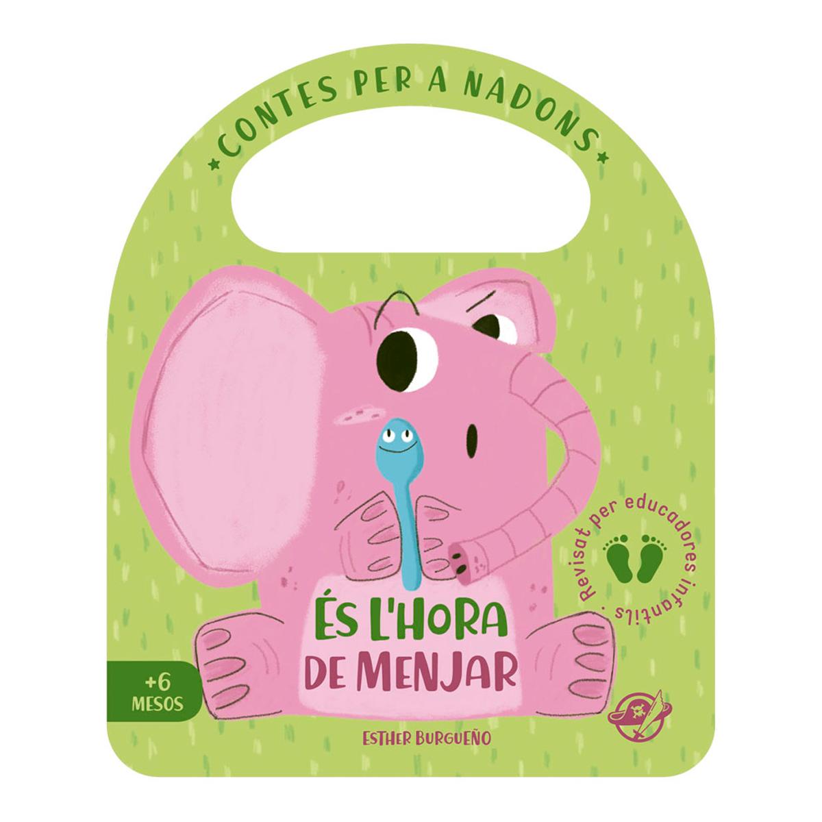 Imagem 0 de Contes per a nadons - És hora de menjar: Un conte infantil per aprendre a menjar de tot, interactiu, amb una solapa i amb una nansa