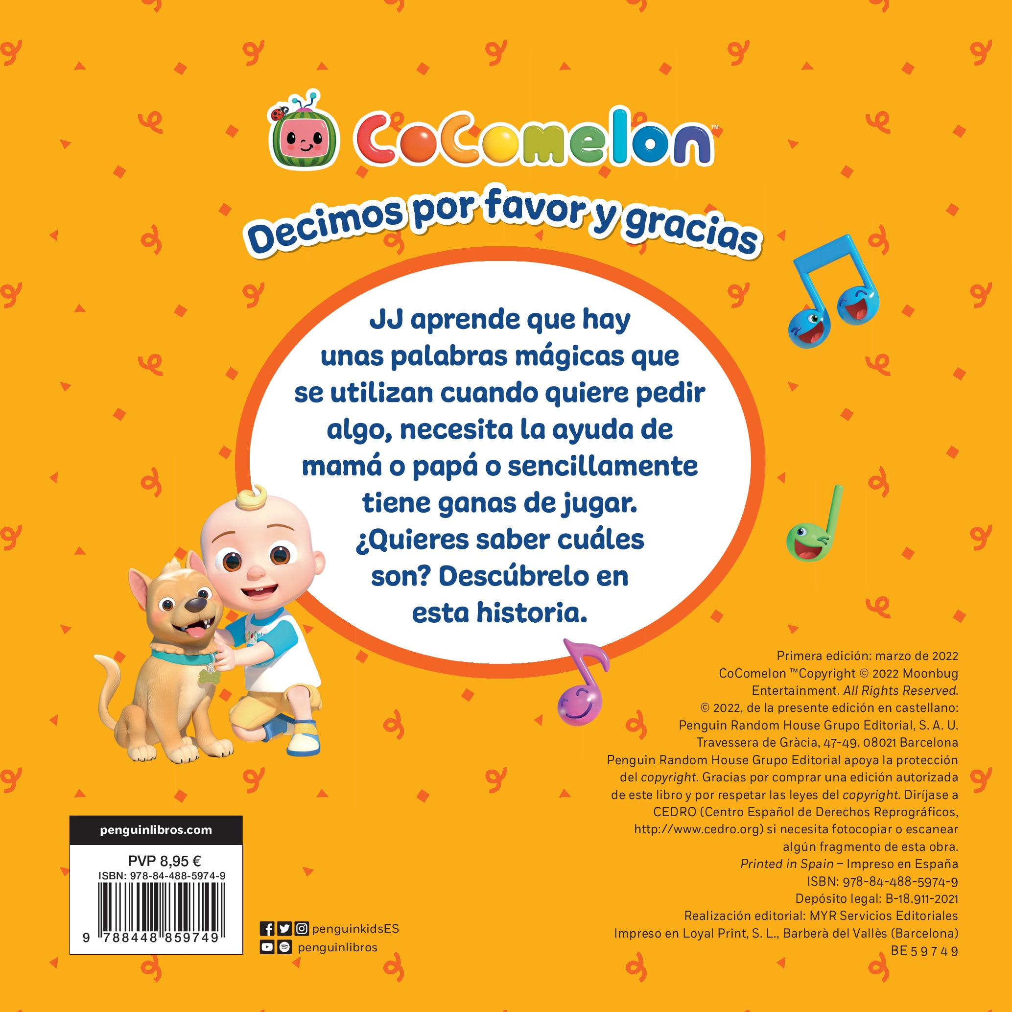 CoComelon. Libro de cartón - Decimos por favor y gracias 2