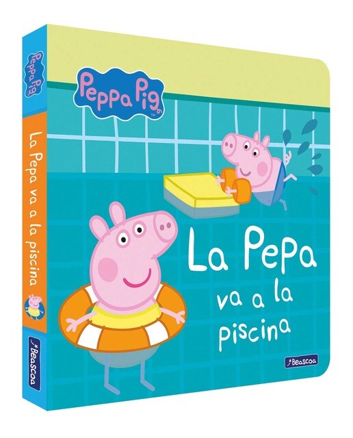 Peppa Pig. Llibre de cartró - La Pepa va a la piscina (Capa dura) 1