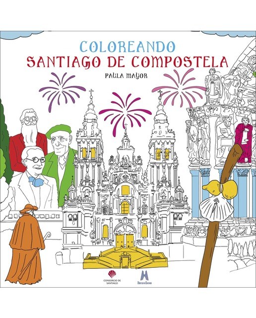 Coloreando Santiago de Compostela (Capa mole com abas) 1