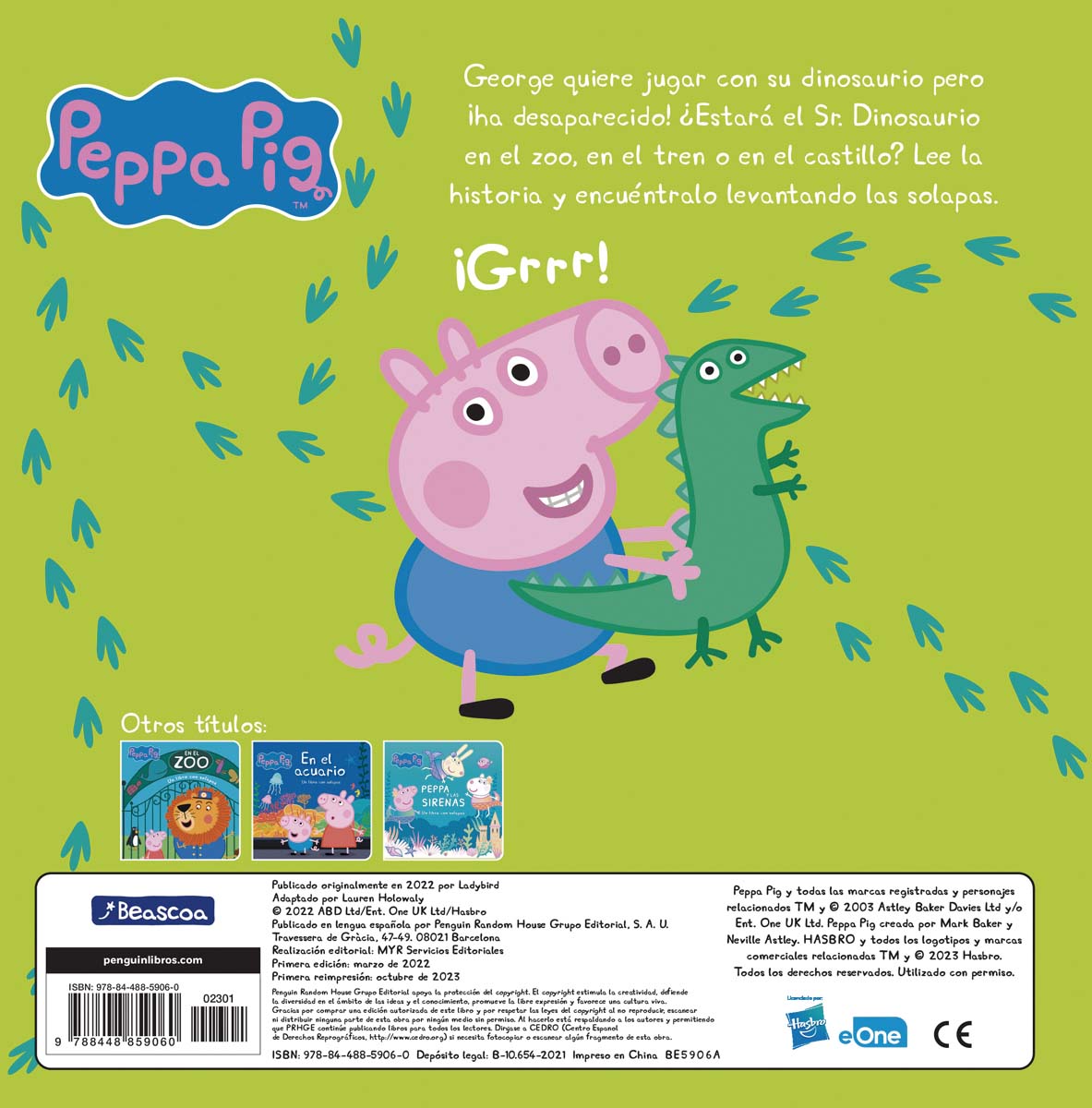 Peppa Pig. Libro de cartón con solapas - ¿Dónde está el dinosaurio de George?: Un libro de cartón con solapas 2