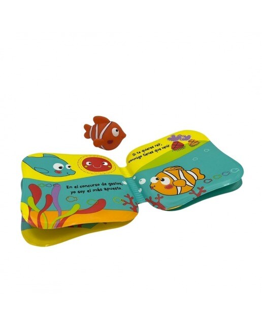¡Al agua! - El pez payaso: Un libro de baño para bebés de 0 a 3 años (incluye un cuento y un muñequito SIN AGUJERO para jugar en la bañera) 3