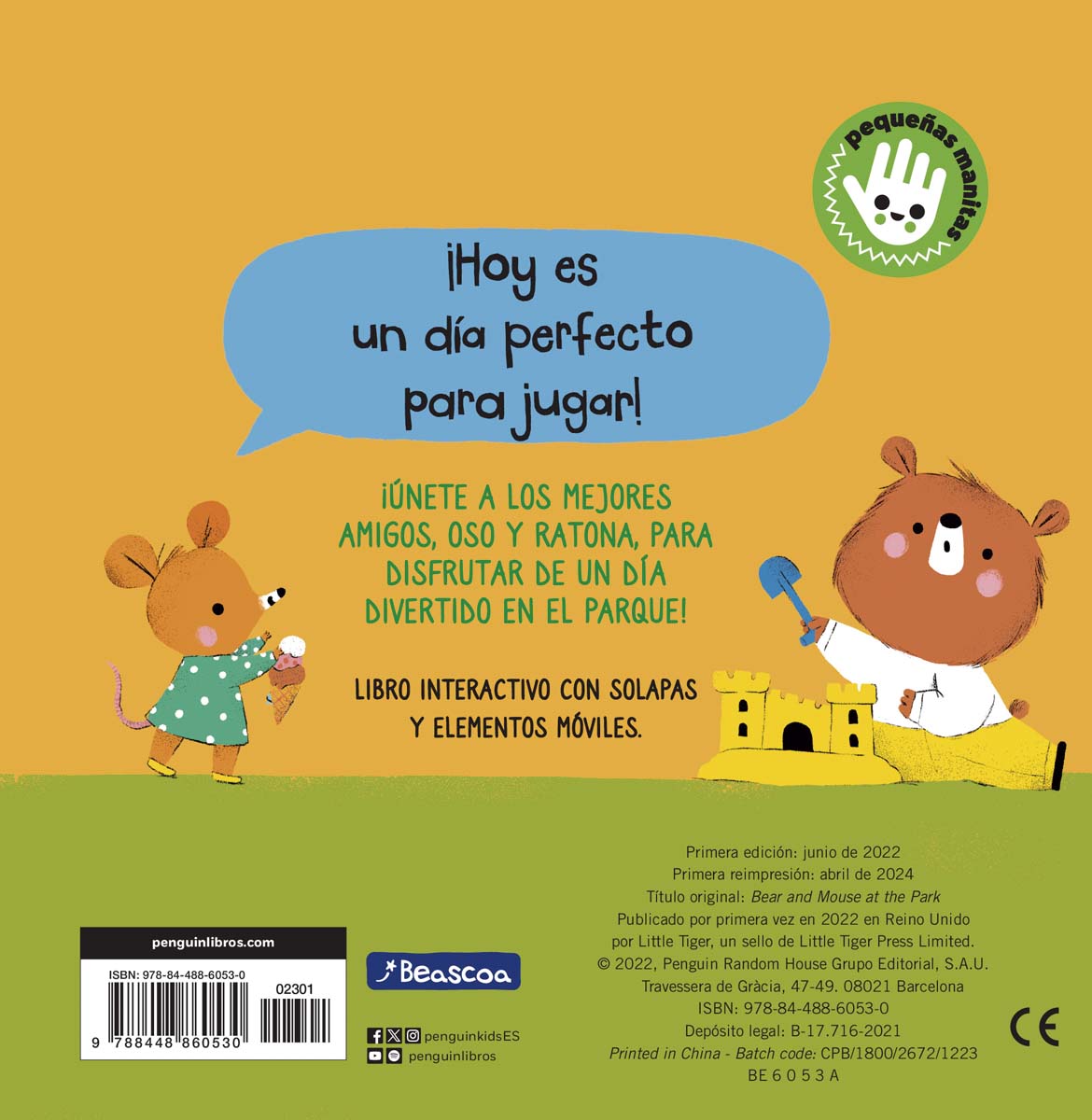 Oso y Ratona - ¡Vamos al parque!: Un libro de cartón con pestañas 8
