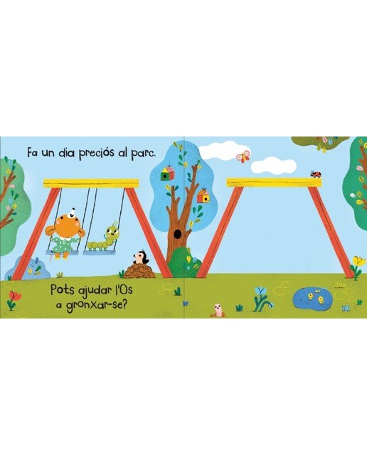 L'Ós i la Rateta - Anem al parc!: Un llibre de cartró amb pestanyes 4