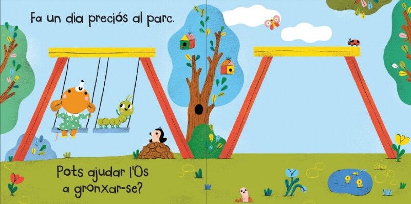 L'Ós i la Rateta - Anem al parc!: Un llibre de cartró amb pestanyes 7