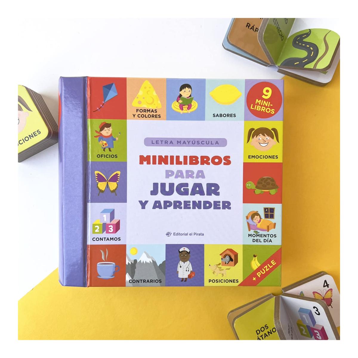 Imagem 0 de Minilibros para jugar y aprender: Caja con 9 minilibros para aprender los primeros conceptos - De 2 a 5 años