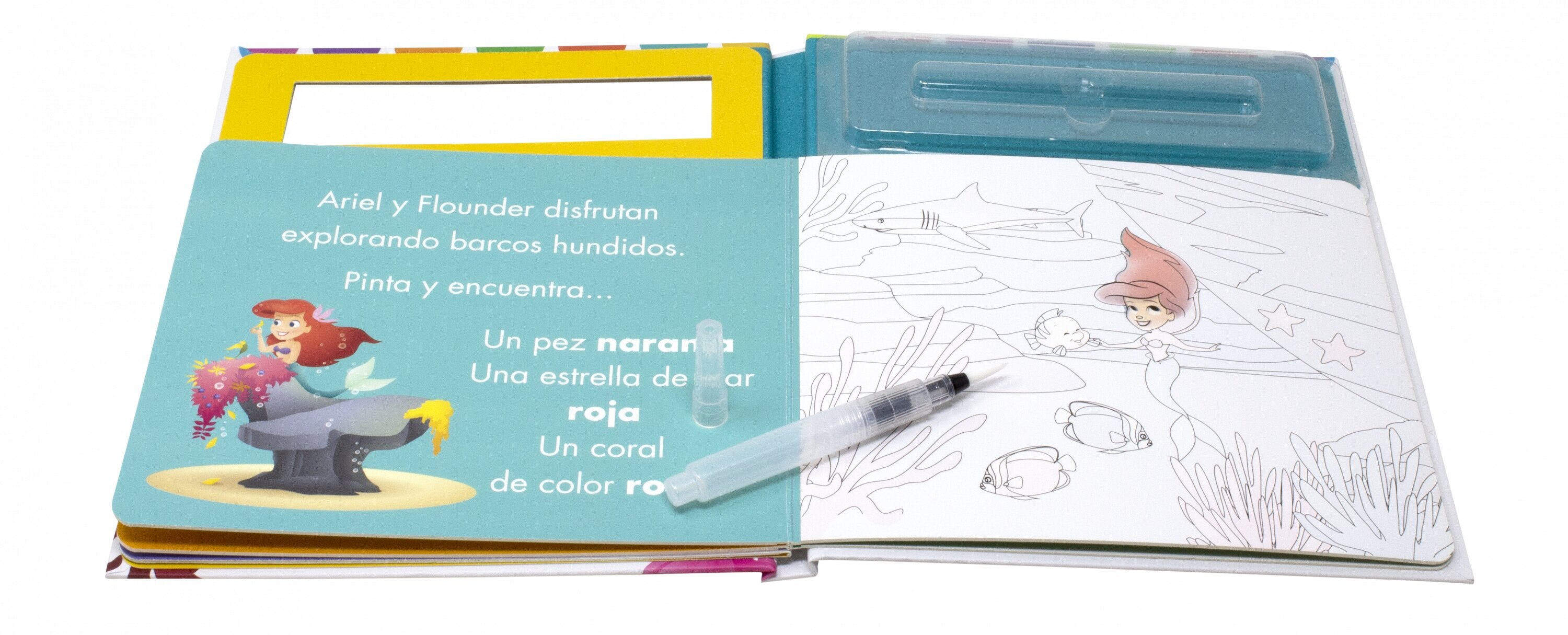 Disney baby. Pinta con agua: Descubre los colores ¡pintando solo con agua 2